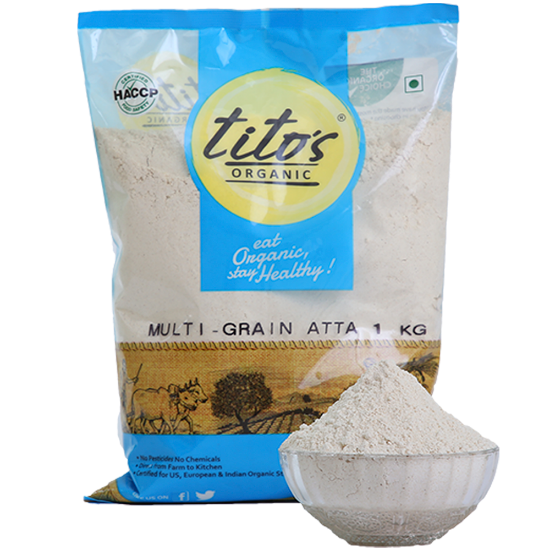 Picture of Tito's Organic MultiGrain Atta | 1 kg 