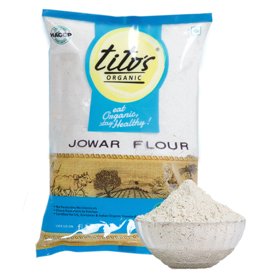 Picture of Tito's  Organic Jowar Flour | 1 kg | Pack Of 2 