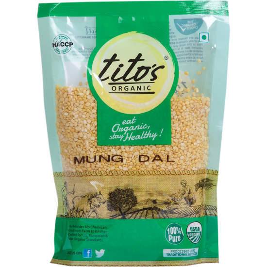 Picture of Tito's Organic Mung Dal | 500 gm | Pack Of 2  