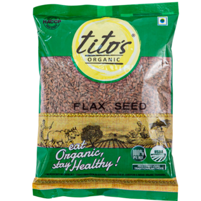 Picture of Tito’s Organic Flax Seeds | 250 gm  | Pack Of 2 