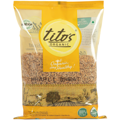 Picture of Tito's Organic Khapli Wheat | 1 kg | Pack Of 2 