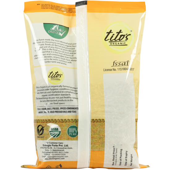 Picture of Tito's Organic Khapli Wheat | 1 kg | Pack Of 2 