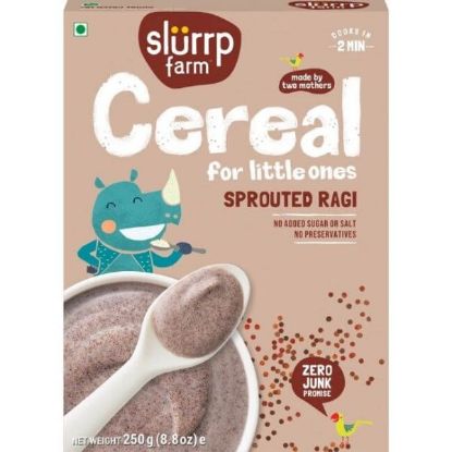 Picture of Slurrp Farm 100% Organic Sprouted Ragi Powder | First Food  | 250 gm 