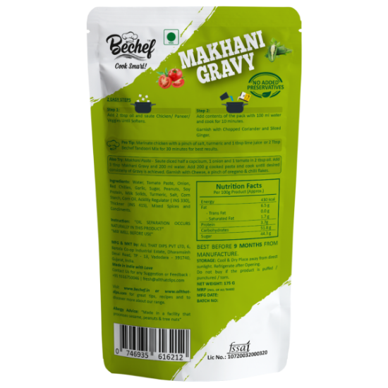 Picture of Bechef Makhani Gravy | 175 gm | Pack Of  2 