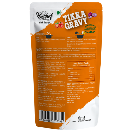 Picture of Bechef Tikka Gravy  | 175 gm | Pack Of  2 