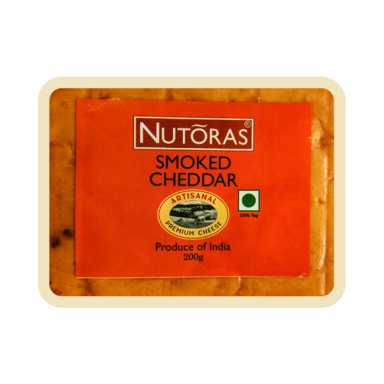 Picture of Nutoras Cheese Smoked Cheddar | 200 Gm 