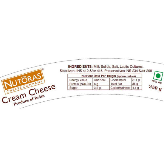 Picture of Nutoras Cream Cheese | 250 gm