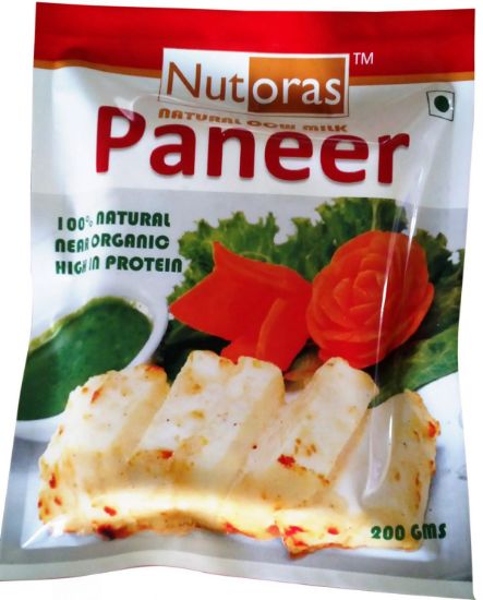 Picture of Nutoras Fresh Cow Milk Paneer | 200 gm | Pack Of 2