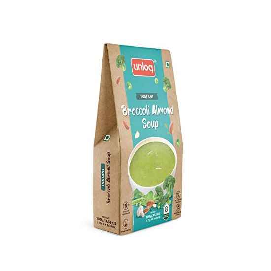 Picture of Unloq Broccoli Almond Soup | 100 gm | Pack Of  2 