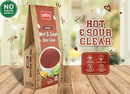 Picture of Unloq Jain Hot & Sour Soup ( NOG ) | 100 gm | Pack Of 3