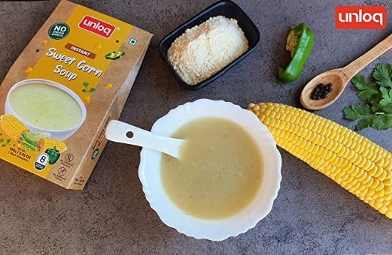 Picture of Unloq Jain Sweet Corn Soup ( NOG )  | 100 gm | Pack Of 3 