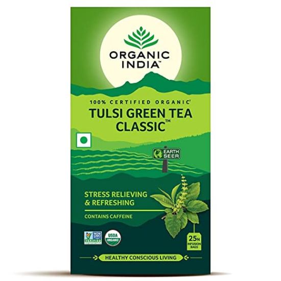 Picture of ORGANIC INDIA TULSI GREEN TEA CLASSIC 25 Tea bags