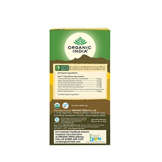 Picture of Organic India Tulsi Honey Chamomile 25 TB | Pack Of 2