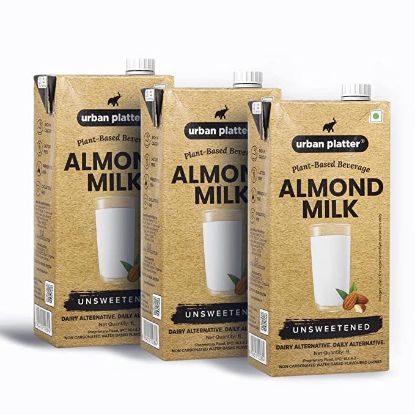 Picture of Urban Platter  Almond Milk | 1 Litre  Barista-Grade |  Lactose-Free | Plant-Based  |  Vegan Milk Alternative