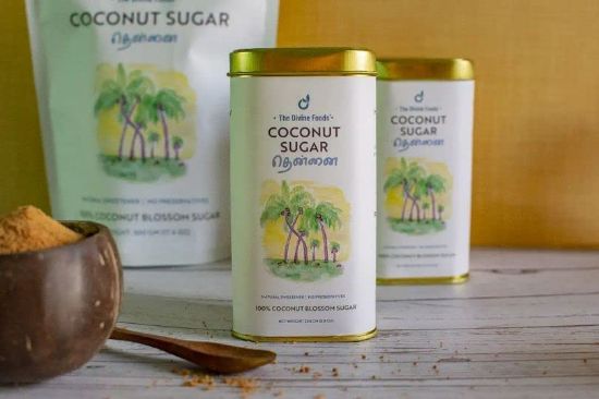 Picture of Divine Foods Organic Coconut Sugar | Natural Sweetner | Sugar Alternative | 250 gm