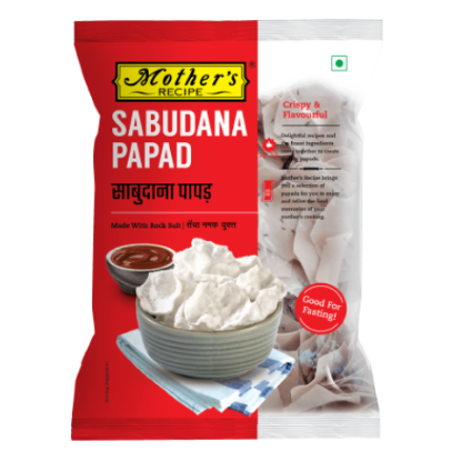Picture of Mother's Recipe Sabudana Papad | 70 gm | Pack Of  7   