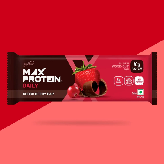 Picture of Rite Bite Max Protin Choco Berry Bar  |  50 gm  |  Pack Of  3 