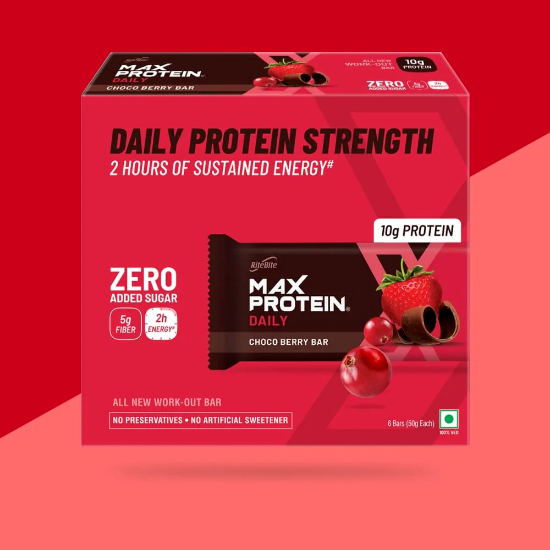 Picture of Rite Bite Max Protin Choco Berry Bar  |  50 gm  |  Pack Of  3 