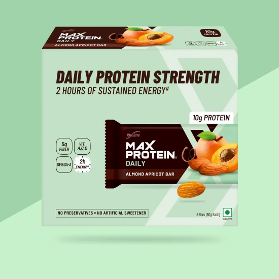 Picture of Rite Bite Max Protein  Almond Apricot  |  50 gm | Pack Of 3 