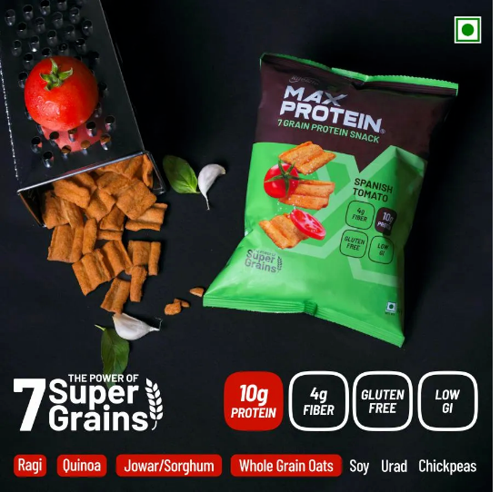 Picture of Rite Bite Max Protin Spanish Tomato | 60 gm | Pack Of 5 