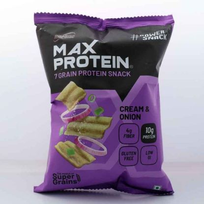 Picture of Rite Bite Max Protein Cream and Onion Chips  |  50 gm | Pack Of  4 