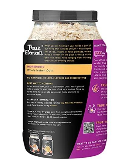 Picture of True Elements Whole Instant Oats | 900 gm 