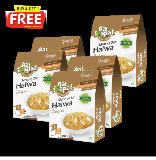 Picture of Aai Shapat Moong Dal Halwa Mix | Pack Of  2