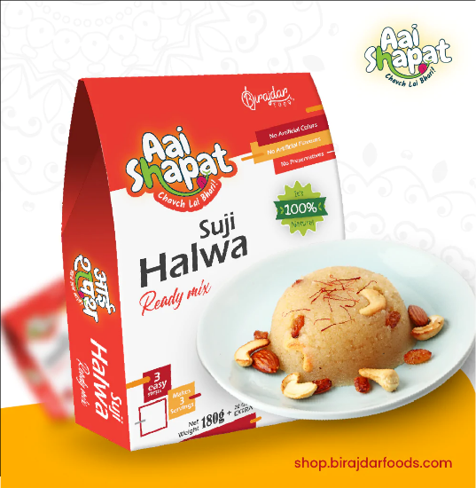 Picture of Aai Shapat Suji Halwa Mix | Pack Of 3 