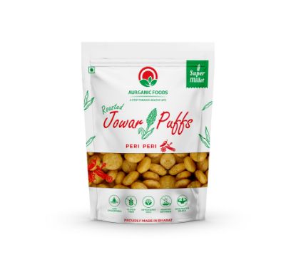Picture of Aurganic Food  Peri Peri Jowar Puffs | 80 gm | Pack Of 3 