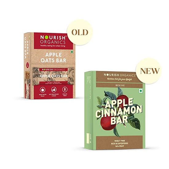 Picture of Nourish Organic  Apple Cinnamon  Bar | Pack Of 6 