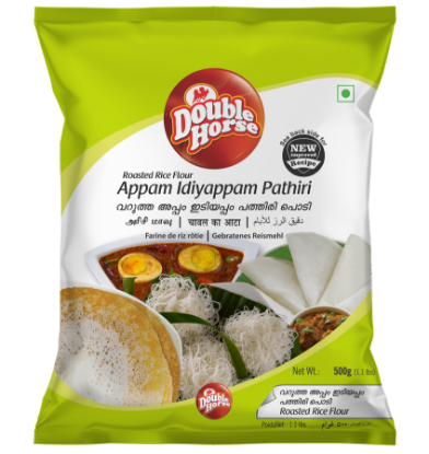Picture of Double Horse Appam Idiyappam Pathiri | 500 gm | Pack Of 4 