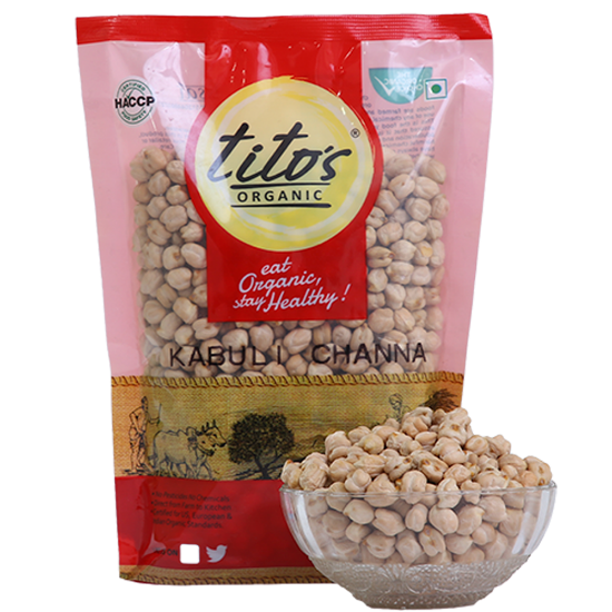 Picture of Tito's Organic Kabuli Chana | 500 gm | Pack Of 2 