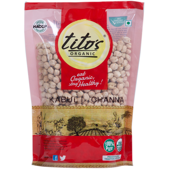 Picture of Tito's Organic Kabuli Chana | 500 gm | Pack Of 2 