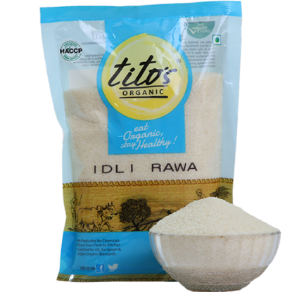 Picture of Tito's Organic Idli Rava | 500 gm | Pack Of 4 