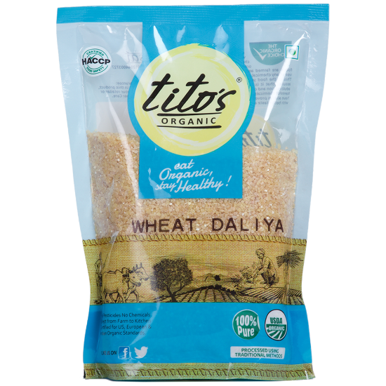 Picture of Tito's Organic Wheat Daliya | 500 gm
