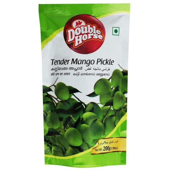 Picture of Double Horse Tender Mango Pickle | 200 gm | Pack Of 3 