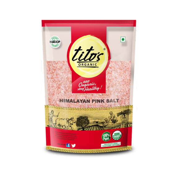 Picture of Tito's Organic Himalayan Pink Salt | 1 Kg | Pack Of  2 