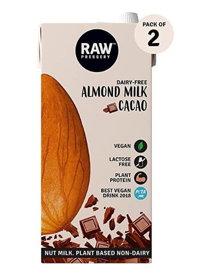 Picture of Raw Pressery Almond Milk Cacao  | 1 lit | Pack Of  2 