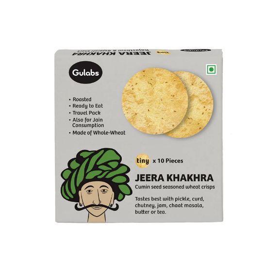 Picture of Gulabs Jeera Khakhra Small | Pack Of 7 