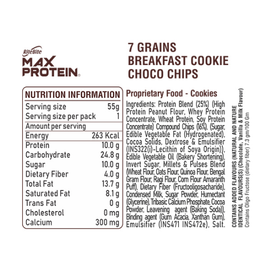 Picture of Rite Bite Max Protein Choco Chips | Pack Of 4