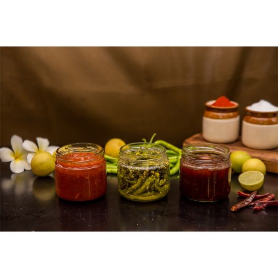Picture of Pick A Treat - Green Chilli Pickle - 250 gm 