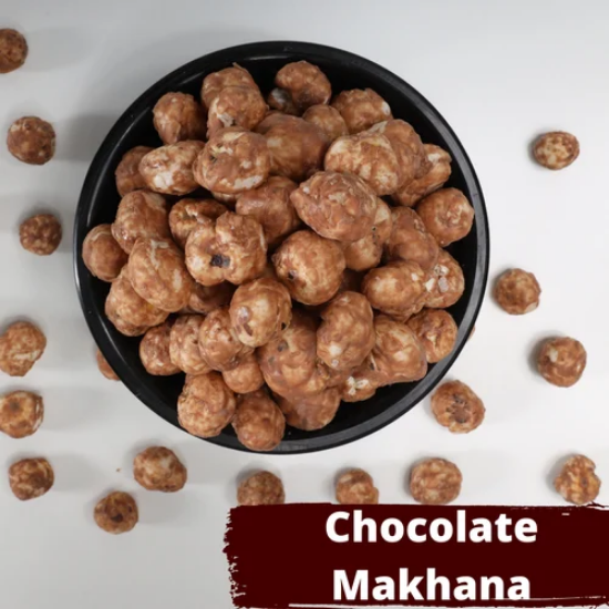 Picture of Auganic Foods Roasted Chocalate Makhana | 80 gm