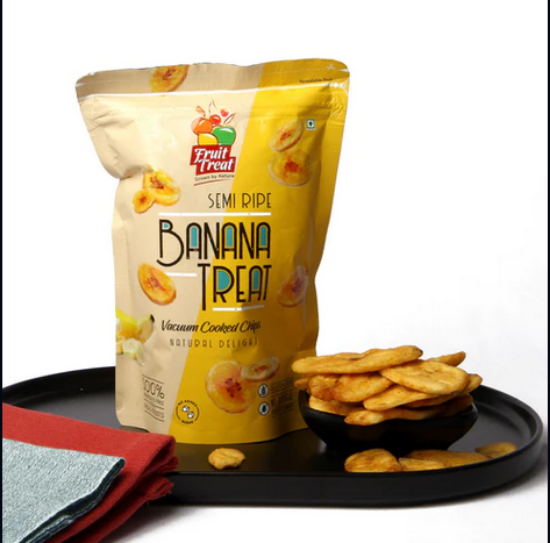 Picture of Fruit Treat Natural Banana Chips - 60 gm  - Pack Of 2